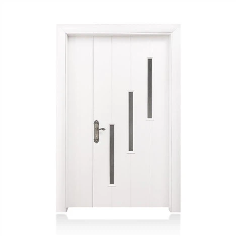 Porte double WPC étanche au style simple